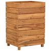 vidaXL Hochbeet 50x40x72 cm Teak Altholz und Stahl