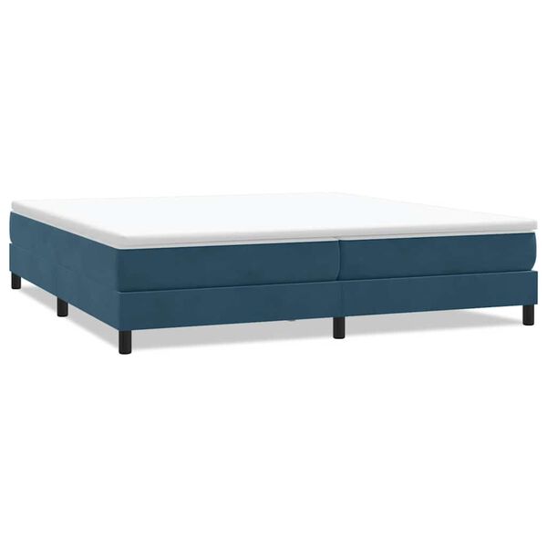 vidaXL Boxspringbett ohne Matratze Dunkelblau 200x210 cm Samt