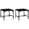 vidaXL Beistelltische 2 Stk. Schwarz 40x40x35 cm Holzwerkstoff