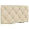 vidaXL Kopfteil-Kissen Creme 90 cm Stoff