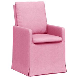vidaXL Esszimmerst&uuml;hle 2 stk. Stoff Rosa 57 x 67 x 98 cm