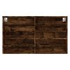 vidaXL Vitrinenschrank Räuchereiche 100x15x58 cm Holzwerkstoff