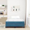 vidaXL Boxspringbett mit Matratze Dunkelblau 120 x 200 cm Stoff