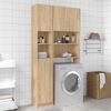 vidaXL Badezimmerschrank Sonoma-Eiche 32x25,5x190 cm Holzwerkstoff