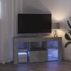 vidaXL Eck-LED-TV-Schrank Beton Grau 100 x 40 x 50 cm Holzwerkstoff
