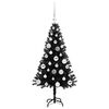 vidaXL Weihnachtsbaum mit 150 LEDs mit Ständer Schwarz 120 cm PVC