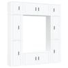 vidaXL 8-tlg. TV-Schrank-Set Wei&szlig; Holzwerkstoff