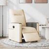 vidaXL Relaxsessel Elektrisch Creme Stoff