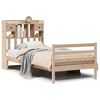 vidaXL Massivholzbett mit Regal ohne Matratze 100x200 cm Kiefer