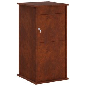 vidaXL Briefkasten Rostoptik 50 x 52 x 100 cm Wetterfeststahl