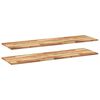 vidaXL Schweberegale 2 Stk. 120x40x2 cm Massivholz Akazie &Ouml;lbehandelt