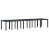 vidaXL Gartentisch Anthrazit 400 x 100 x 73 cm Poly-Rattan