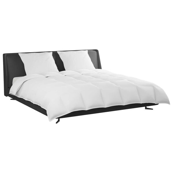 vidaXL Bettdecken Set mit Kissen 3 pcs Wei&szlig; Daunenfeder