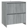 vidaXL 2-tlg. Sideboard Grau Sonoma Holzwerkstoff