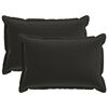 vidaXL Kissen mit Kissen HOUTEN 2 Stk. Schwarz Polyester