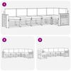vidaXL Sofagarnituren 6 pcs Natur und Beige Massivholz Akazie