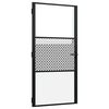 vidaXL Glast&uuml;r 102,5 x 3,5 x 201,5 cm Aluminium Schwarz