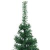 vidaXL Eckiger k&uuml;nstlicher Weihnachtsbaum Gr&uuml;n 240 cm PVC und Metall