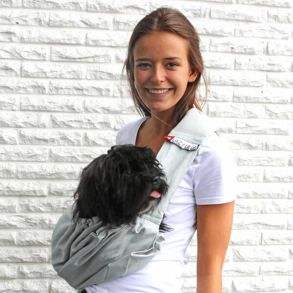 4Lazylegs Haustiertragetasche Pocket Canvas Segeltuch 7 kg Grau 3027