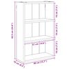 vidaXL Badezimmer-Wandschrank Altholz 40 x 16 x 62,5 cm Holzwerkstoff