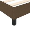 vidaXL Boxspringbett mit Matratze Dunkelbraun 140x200 cm Stoff