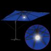 vidaXL Roma Parasol Blau 286 x 284 x 270 cm Aluminium und Polyester