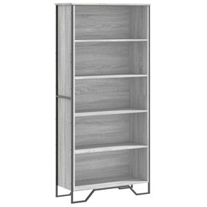 vidaXL B&uuml;cherregal Grau Sonoma 80x31x169 cm Holzwerkstoff