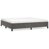 vidaXL Bettgestell ohne Matratze Dunkelgrau 200x200 cm Samt