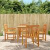 vidaXL Gartenst&uuml;hle 4 Stk. Natur Massives Akazienholz Stapelbar