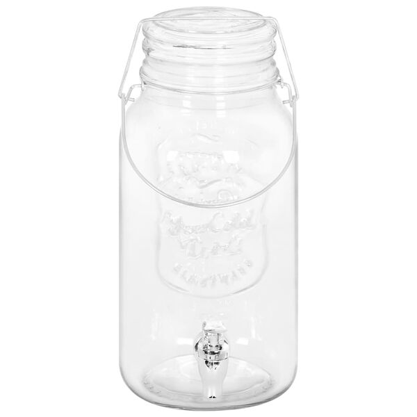 vidaXL Getr&auml;nkespender 2 Stk. 3800 ml Glas