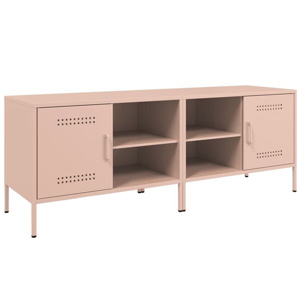 vidaXL TV-Schr&auml;nke 2 Stk. Rosa 68x39x50,5 cm Stahl