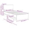 vidaXL Bettrahmen mit Schubladen Wei&szlig; 100 x 200 cm Ingenieurs Holz