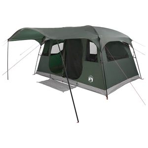 vidaXL Tunnelzelt 10 Personen Olivegr&uuml;n Polyester und Stahl