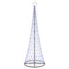 vidaXL LED-Weihnachtsbaum Blau 302,5 cm Metall