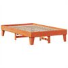 vidaXL Massivholzbett ohne Matratze Wachsbraun 120x200 cm Kiefernholz