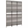 vidaXL Paravent 3-tlg. Braun Poly Rattan