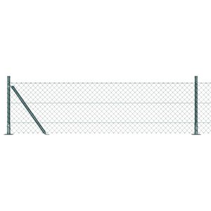 vidaXL Geschwei&szlig;ter Drahtzaun mit Betonfundament 10 x 0,4 m (B x H)