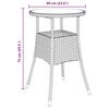 vidaXL Garten Essgruppe 5 pcs Grau Poly Rattan