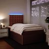 vidaXL Boxspringbett mit Matratze Rosa 120x190 cm Samt