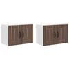 vidaXL Wandschrank LUCCA 2 stk. Brauneiche Holzwerkstoff