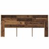 vidaXL Kopfteil Schrank Altholz 220 x 19 x 101,5 cm Holzwerkstoff