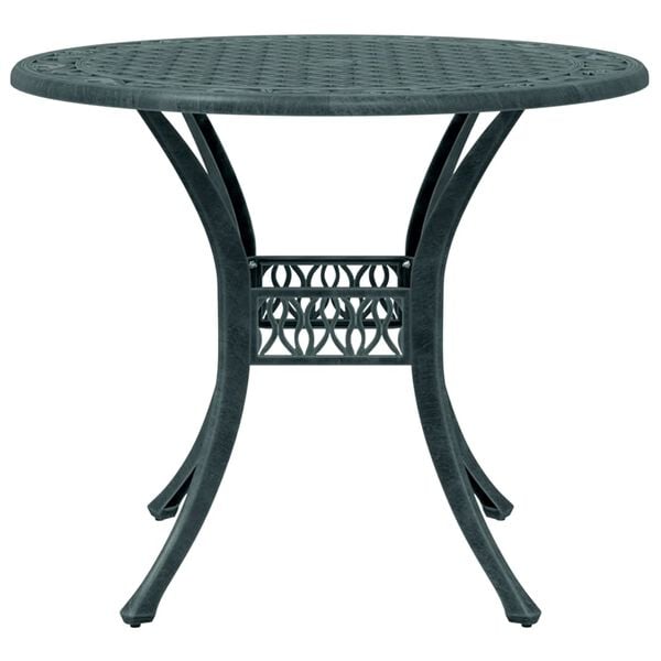 vidaXL 3-tlg. Bistro-Set Gr&uuml;n Aluminiumguss
