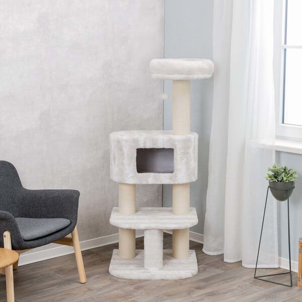 TRIXIE Kratzbaum Nelli Wei&szlig; und Taupe