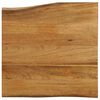 vidaXL Tischplatte mit Baumkante 60x60x2,5 cm Massivholz Mango