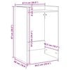 vidaXL Waschmaschinen-Schrank Altholz 67,5 x 48 x 97 cm Holzwerkstoff