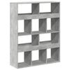 vidaXL Raumteiler Betongrau 100x33x125,5 cm Holzwerkstoff