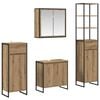 vidaXL Badezimmerm&ouml;bel-Set 4 Stk. Artisan-Eiche Holzwerkstoff