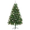 vidaXL Weihnachtsbaum mit 300 LEDs mit St&auml;nder Gr&uuml;n 180 cm PE