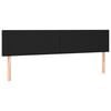 vidaXL Kopfteile Schwarz 160x5x78/88 cm Kunstleder