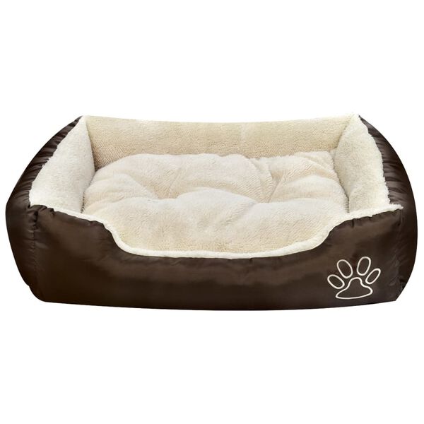 vidaXL Hundebett Braun und Beige XXL